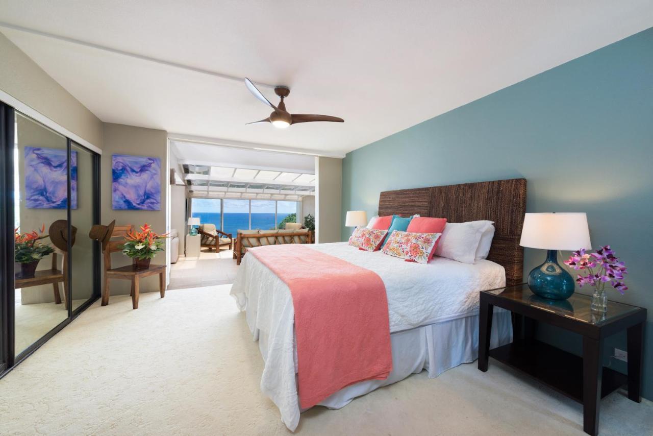 Puu Poa Ocean Bluff Condo, Incredible Views, Walk To Beaches, Pool & Tennis Princeville Exterior photo